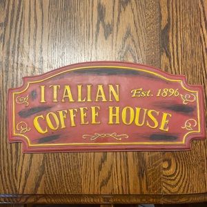 Italian Coffee House sign